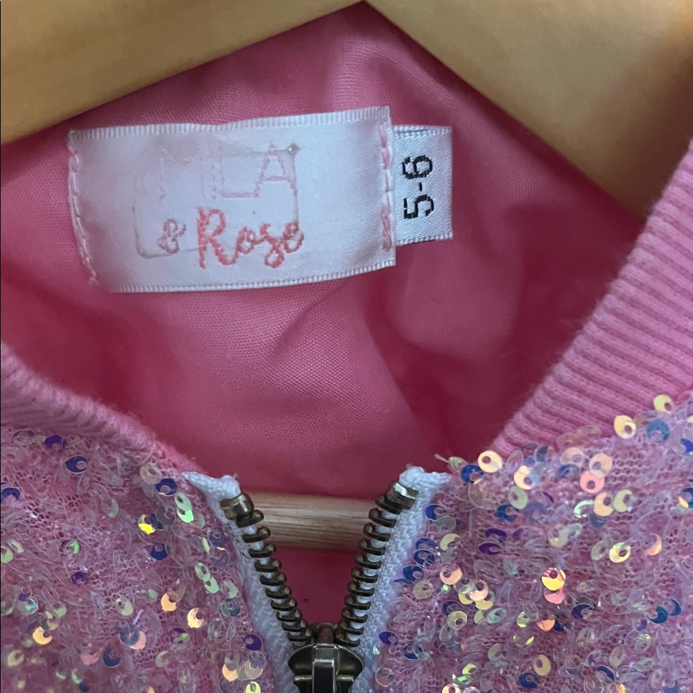 Sparkly Pink Kids Jacket - Picture 3 of 3